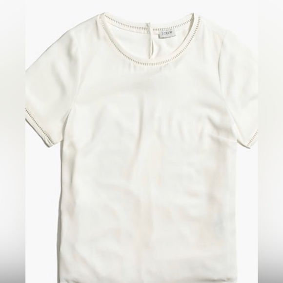 NWT J. Crew Ivory Day to Night Top - Picture 4 of 7